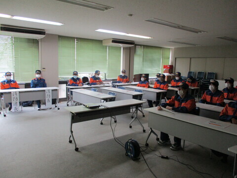 写真：養老町消防団入退団式・新入団員講習会2