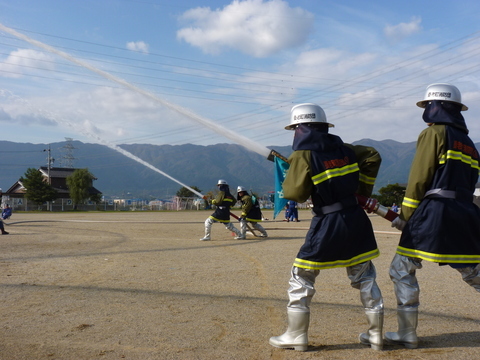 写真：養老郡消防協会機動演習1