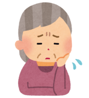 困っている高齢者