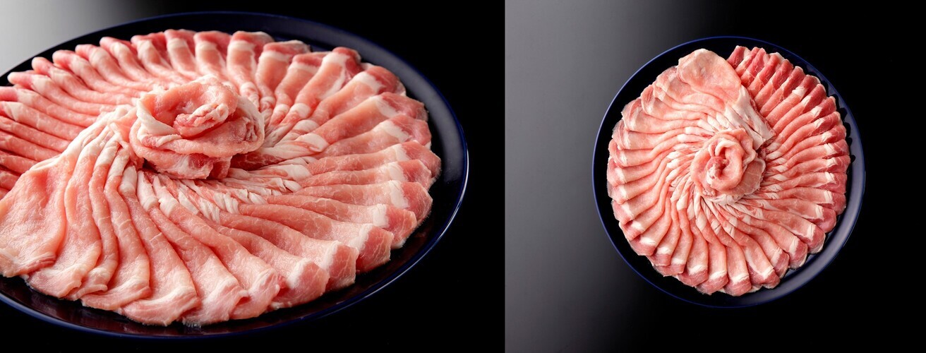 しゃぶしゃぶ用の肉の写真