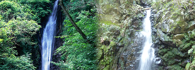 写真：まぐさの滝・直江の滝